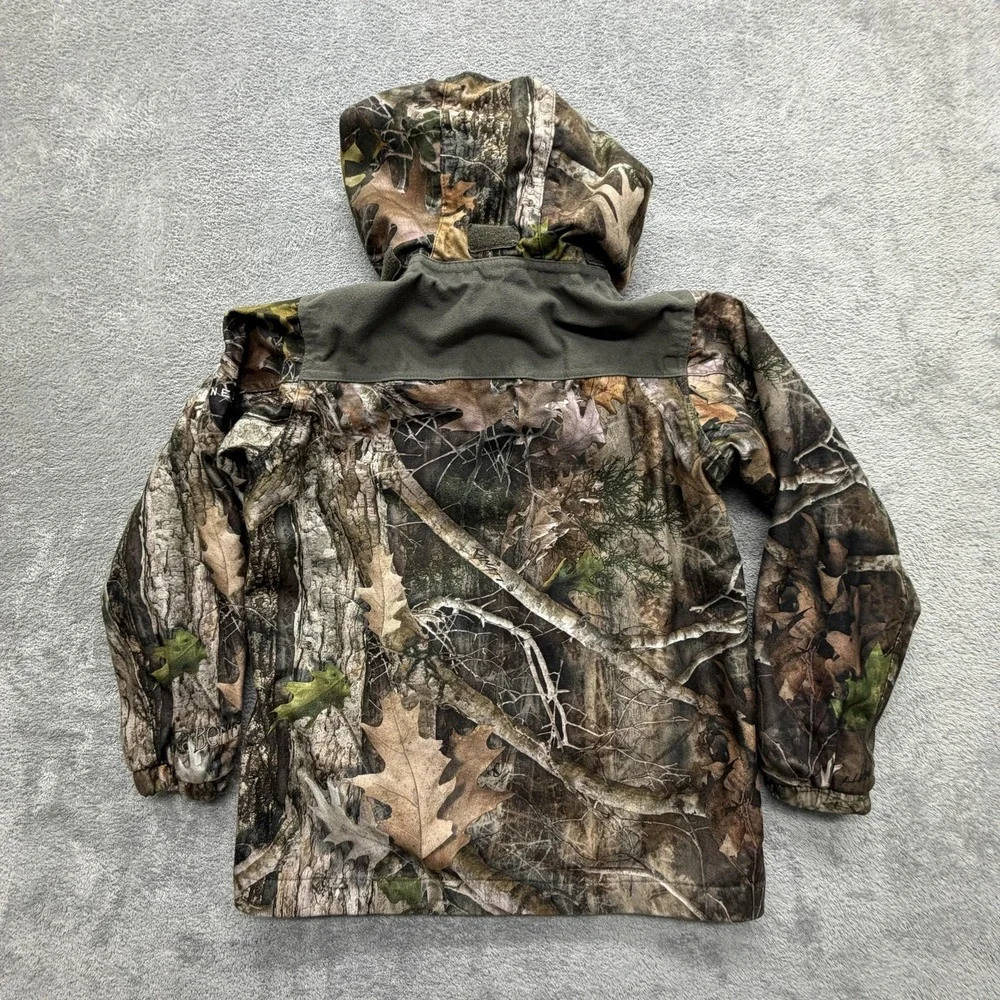 Red Head Jacket Youth M Brown Camouflage Anorak‎ Hooded Insulated Lined Hunting